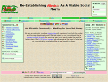 Tablet Screenshot of altruists.org